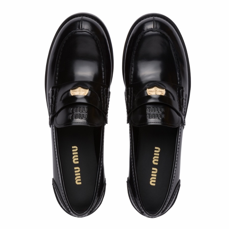 Miu Miu 女士 Penny徽標樂福鞋35 35.5 36 36.5 37 37.5 38 38.5 39 39.5 40 40.5 41碼-2