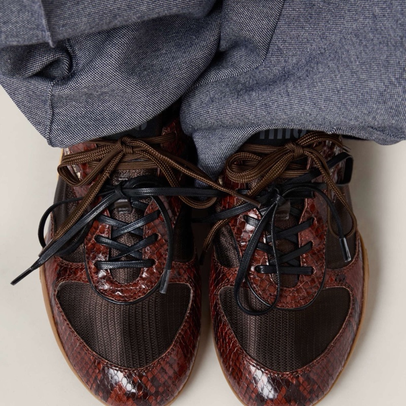 Miu Miu 女士 Gymnasium印花Ayers運動鞋35 35.5 36 36.5 37 37.5 38 38.5 39 39.5 40 40.5 41 42 43碼-1