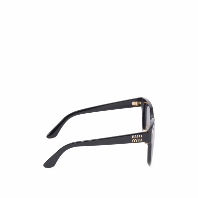 Miu Miu 女士 徽標鏡腿太陽鏡55 均碼碼橋寬: 2cm; 鏡腿長: 14cm; 鏡片直徑: 5.5cm-1