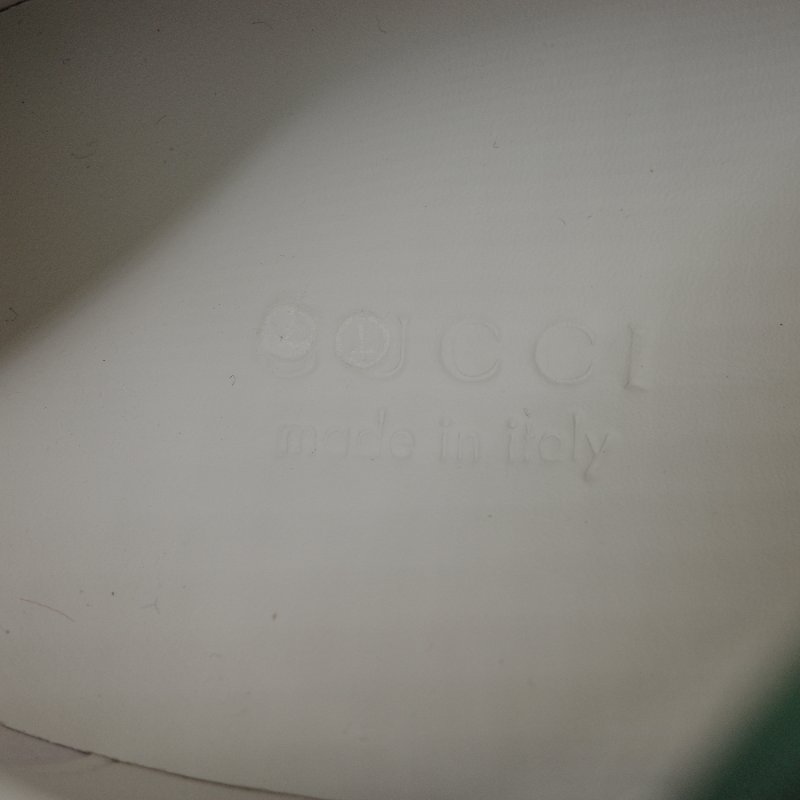 Gucci古馳Re-Web 白色牛皮 米棕色 GG 帆布運動鞋-14