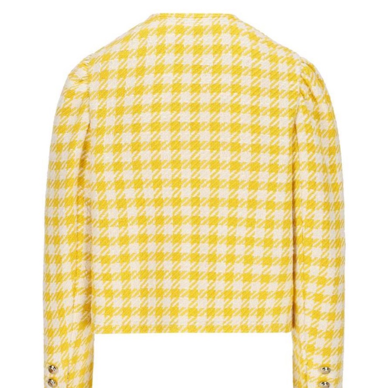 Miu Miu 女士 深V領紐扣休閒夾克IT-36碼-5