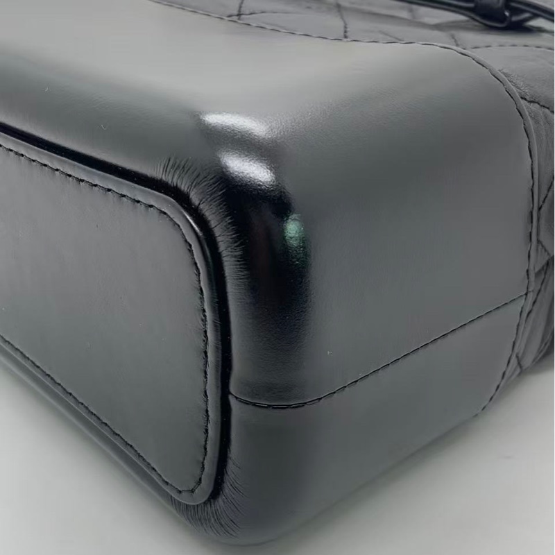 Chanel香奈兒流浪包中號黑色鏈條包，鐳射26開-14