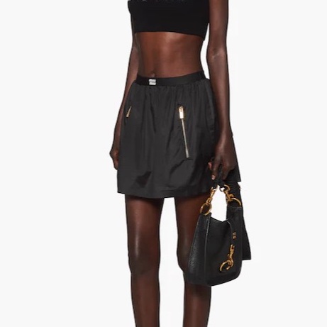 Miu Miu 女士 徽標迷你短裙IT-36 IT-38 IT-42碼-3