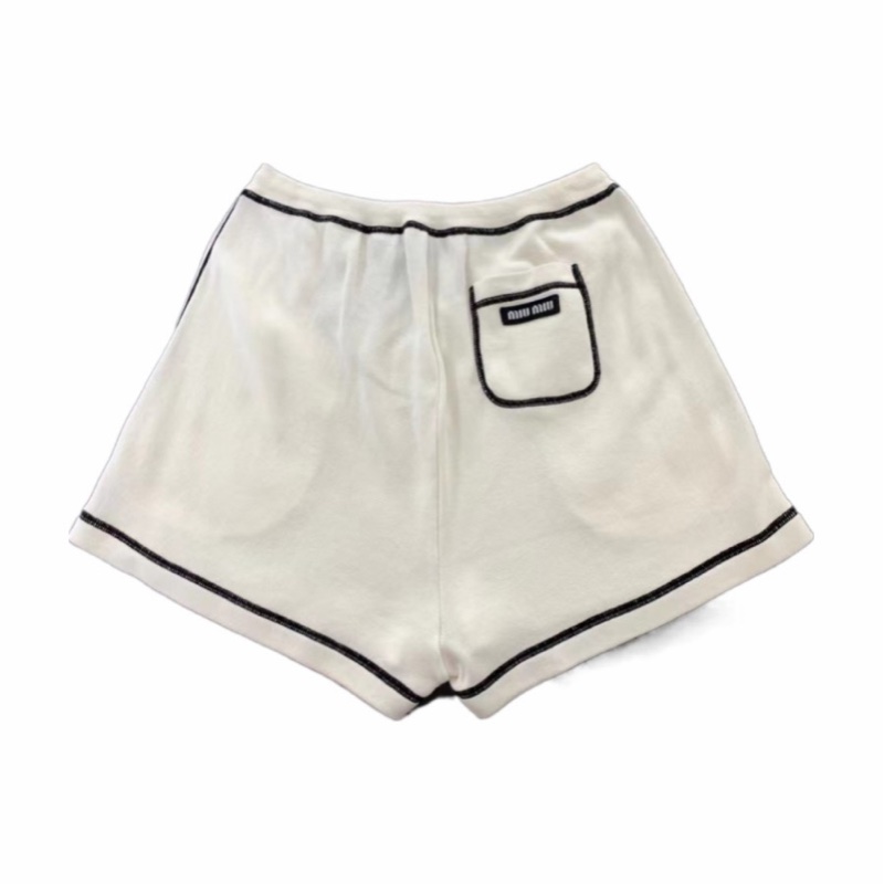 Miu Miu 女士 徽標短褲IT-36 IT-38 IT-40碼-2