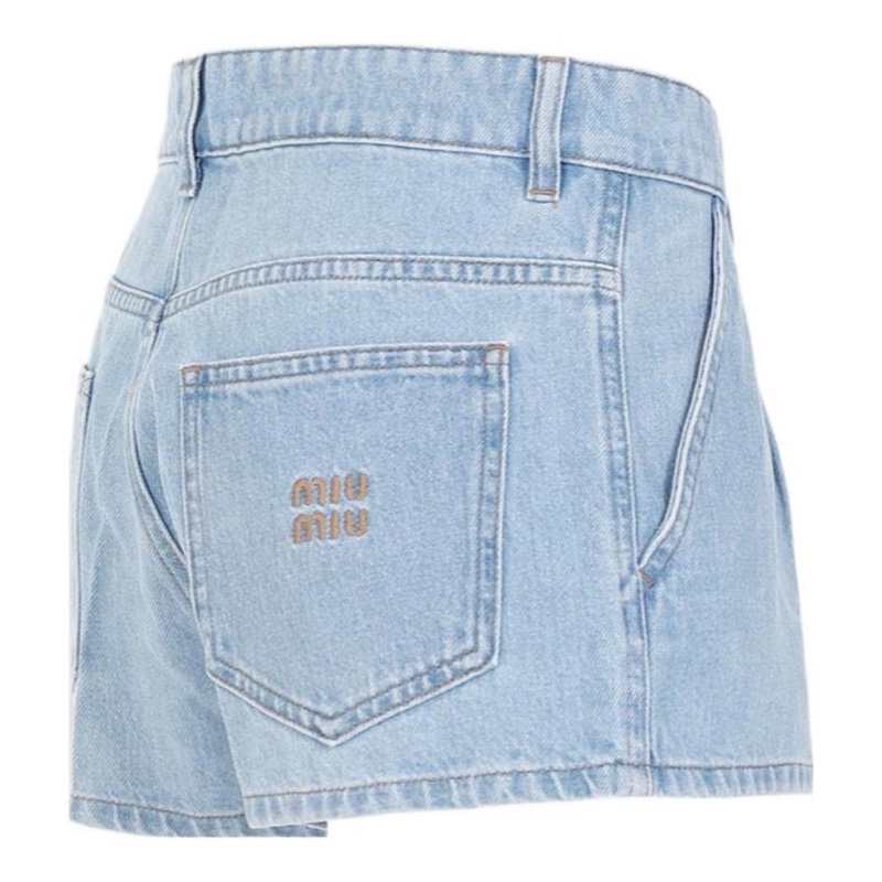 Miu Miu 女士 多口袋牛仔短褲IT-38 IT-40 IT-42碼-5