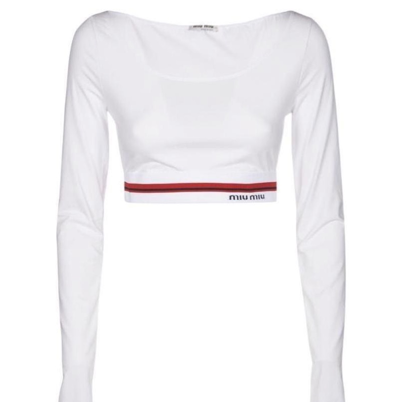 Miu Miu 女士 平紋針織上衣M碼-0