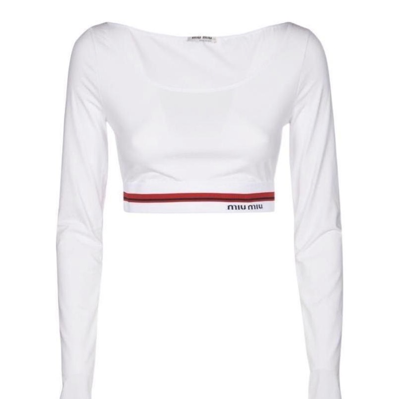 Miu Miu 女士 平紋針織上衣M碼-5