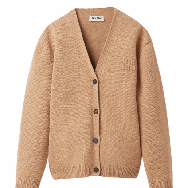 Miu Miu 女士 長袖針織開衫IT-44碼-0