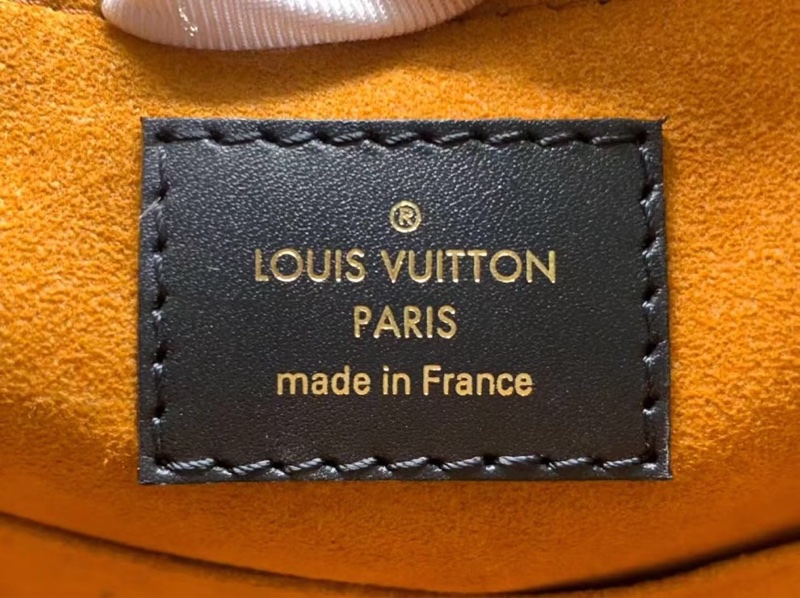 路易威登Lv onthego大號黑色全皮壓紋手提包單肩包-6