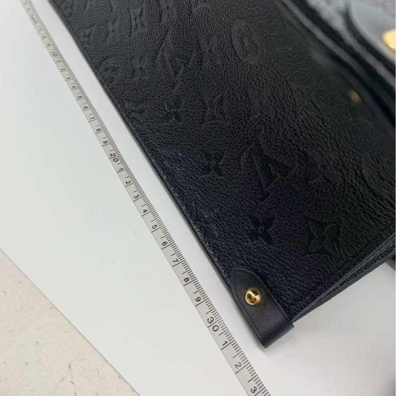 路易威登Lv onthego大號黑色全皮壓紋手提包單肩包-8