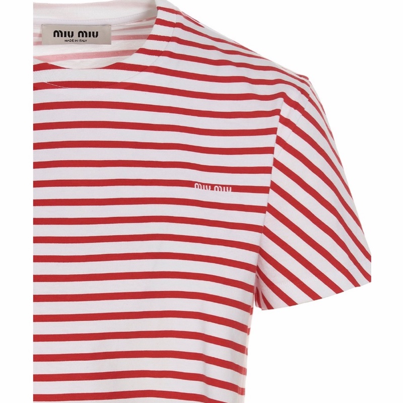 Miu Miu 女士 條紋T恤XS S 碼-1