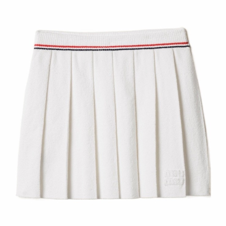 Miu Miu 女士 棉質迷你裙IT-38 IT-40 IT-42 IT-44碼模特身高178CM,穿38碼-0