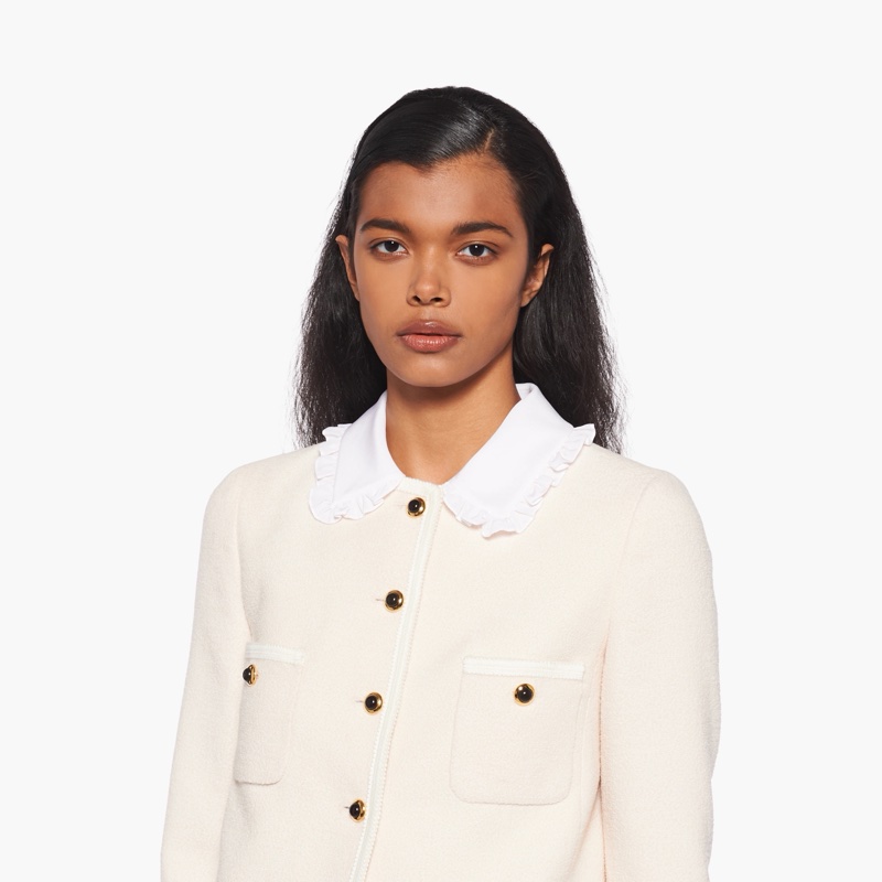 Miu Miu 女士 單排扣花呢休閒夾克IT-36 IT-38碼-3