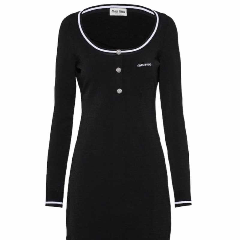 Miu Miu 女士 長袖連衣裙IT-40 碼-0