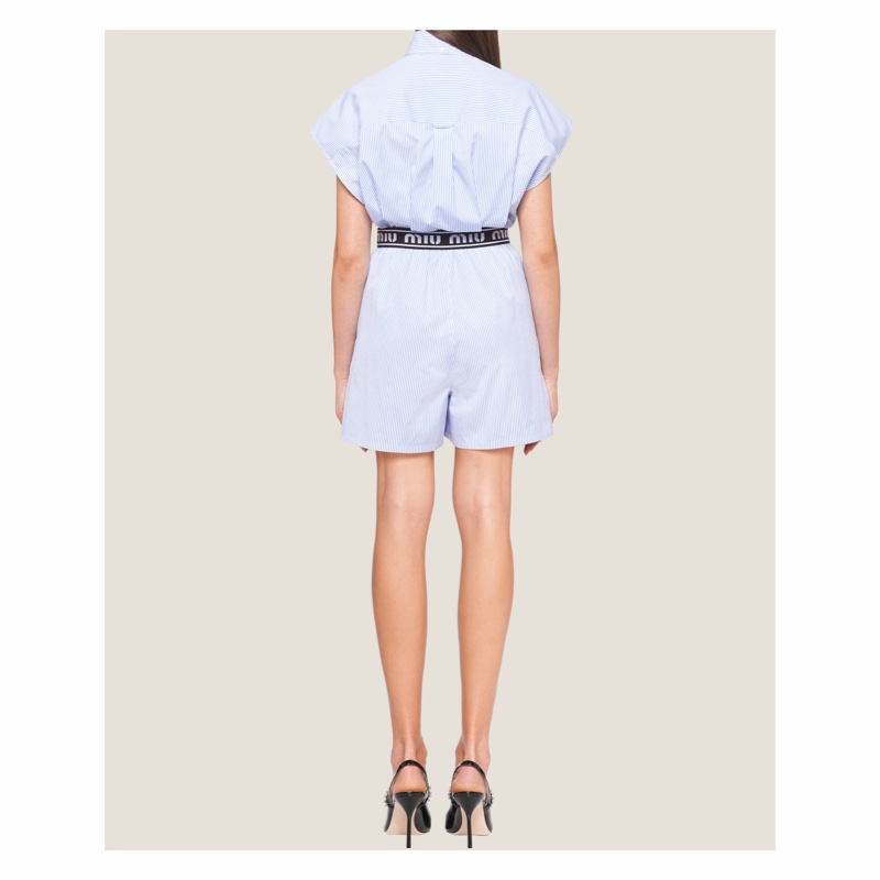 Miu Miu 女士 徽標短褲IT-36碼-2