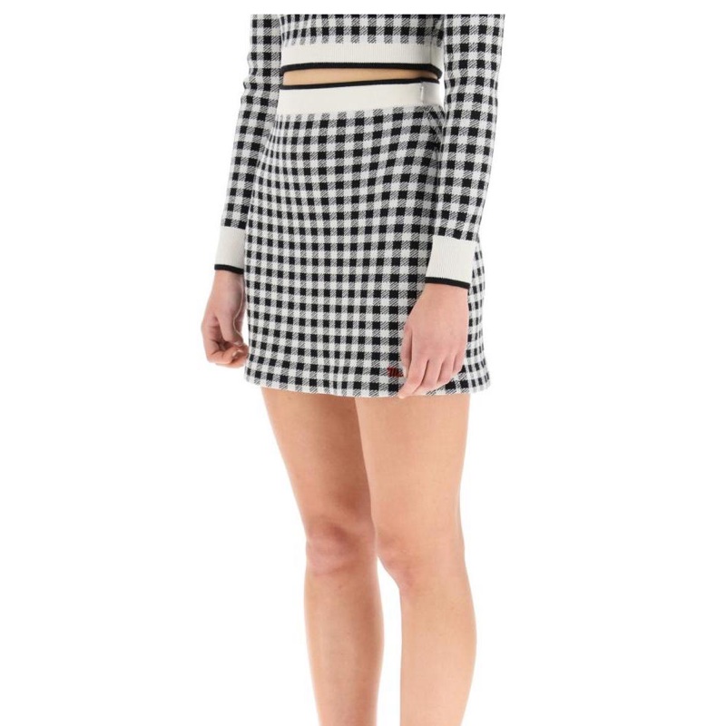 Miu Miu 女士 格紋短款半身裙IT-38 IT-40 IT-42 IT-44碼-2