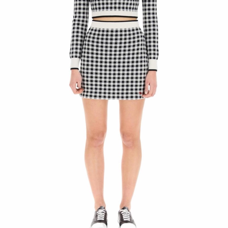 Miu Miu 女士 格紋短款半身裙IT-38 IT-40 IT-42 IT-44碼-4