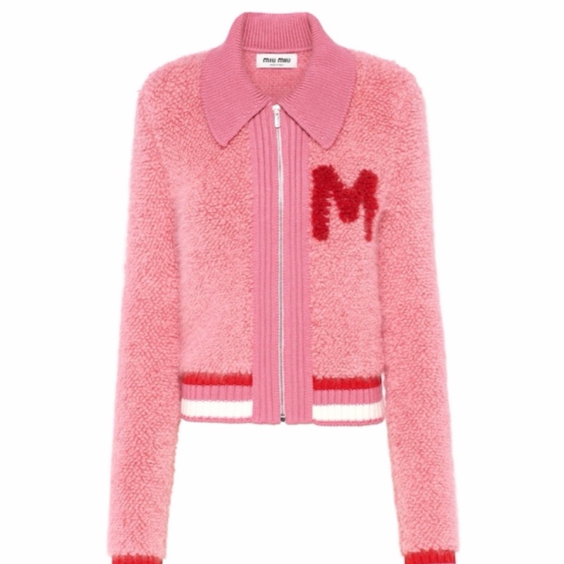 Miu Miu 女士 拉鍊針織開衫IT-38碼-1
