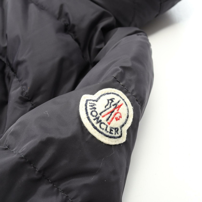 MONCLER FLAMME 羽絨外套 4992905 尼龍 海軍藍 #00 二手 女款-4
