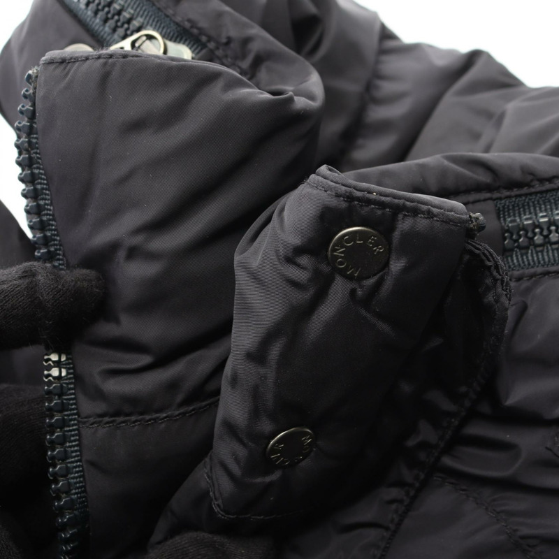 MONCLER FLAMME 羽絨外套 4992905 尼龍 海軍藍 #00 二手 女款-6