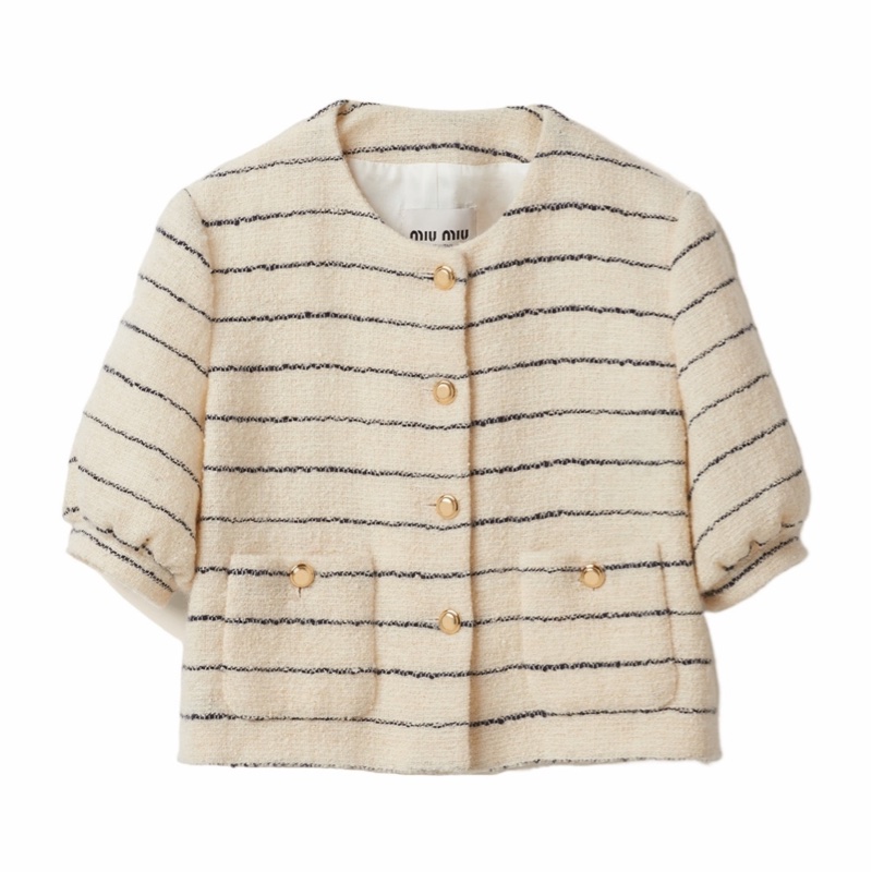 Miu Miu 女士 單排扣羊毛休閒夾克IT-40 IT-42碼-0