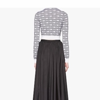 Miu Miu 女士 徽標紐扣開衫IT-38 IT-40碼-3