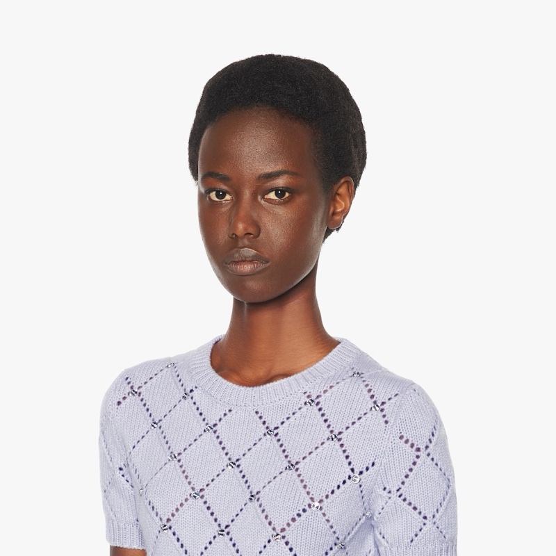 Miu Miu 女士 短袖羊絨毛衣IT-38 IT-40碼-1