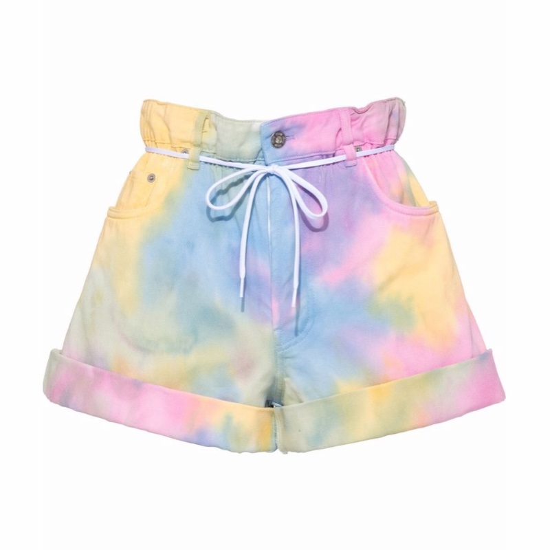 Miu Miu 女士 扎染牛仔短褲27 碼-0