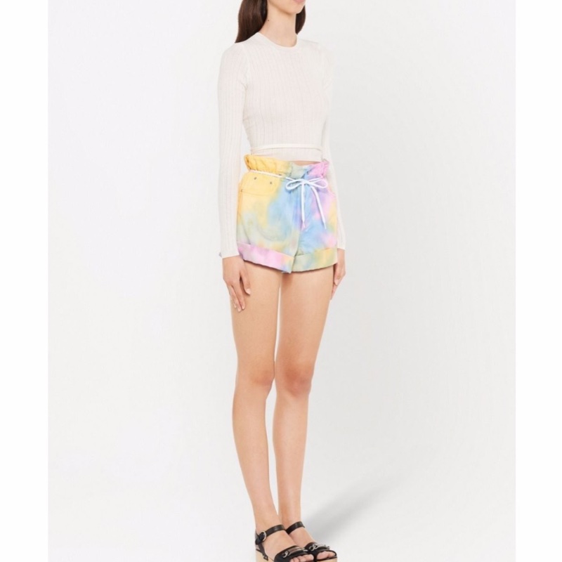 Miu Miu 女士 扎染牛仔短褲27 碼-4