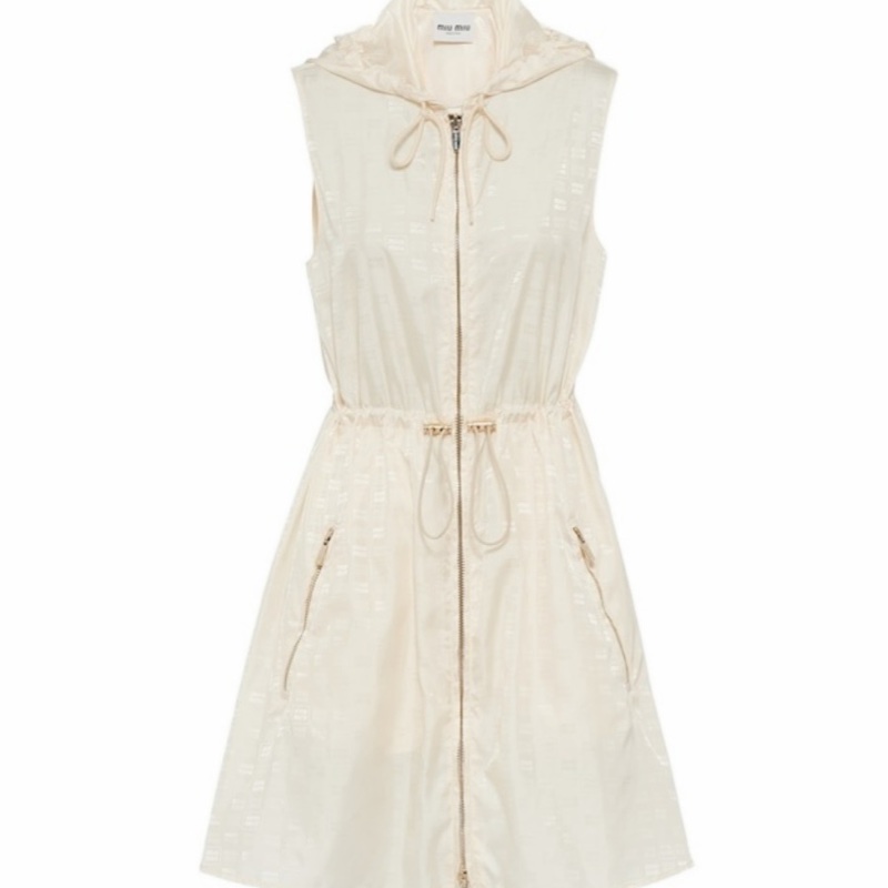 Miu Miu 女士 徽標迷你連衣裙IT-38碼-0