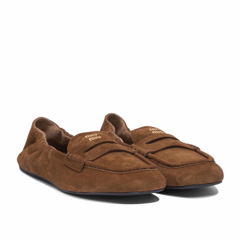 Miu Miu 女士 圓頭樂福鞋35 35.5 36 36.5 37 37.5 38 38.5 39 39.5 40 41碼-0