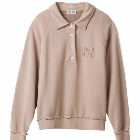 Miu Miu 女士 徽標抓絨衛衣M碼