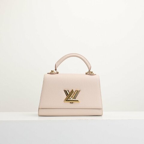 二手Lv twist one handle 小號灰褐色