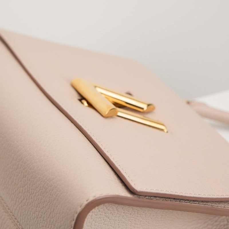 二手Lv twist one handle 小號灰褐色-8