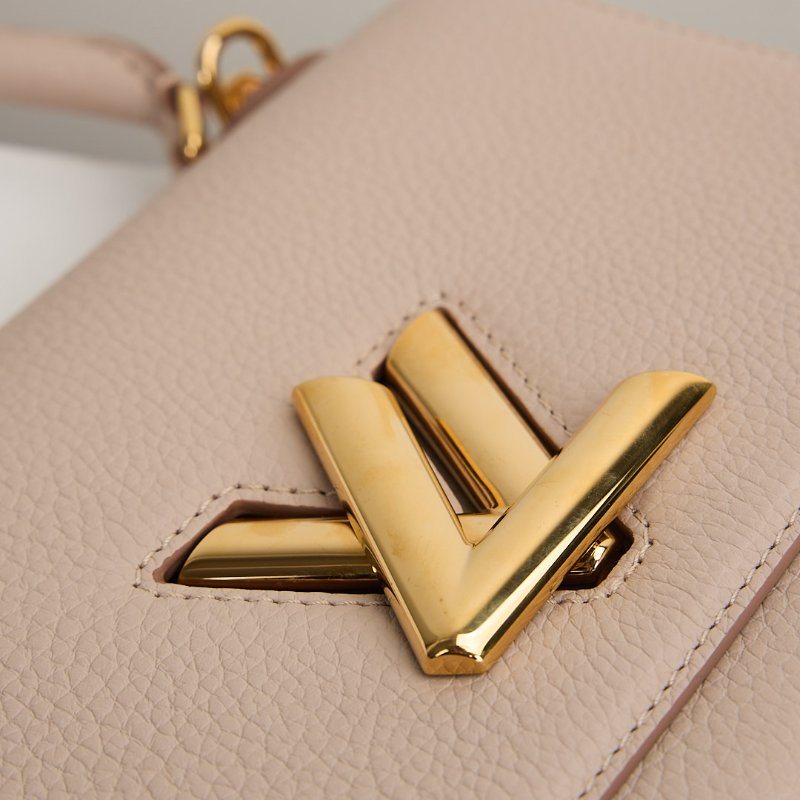 二手Lv twist one handle 小號灰褐色-16