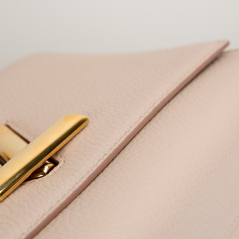 二手Lv twist one handle 小號灰褐色-17