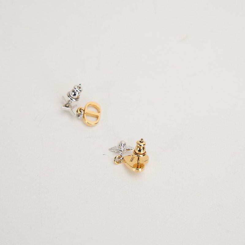 二手Dior Petit CD Lucky Charms小蜜蜂耳環-7