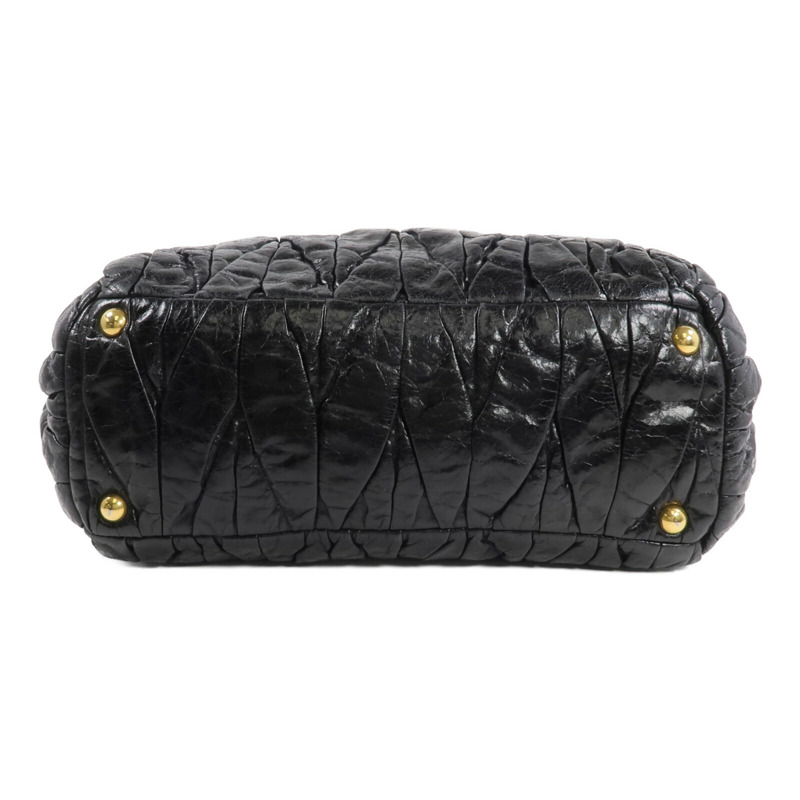 Miu Miu 牛皮皮革2 Way Shoulder金扣手挽肩背兩用袋-3