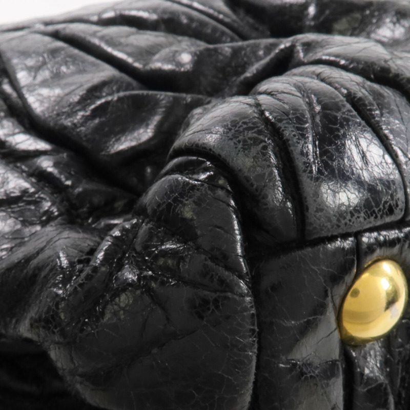 Miu Miu 牛皮皮革2 Way Shoulder金扣手挽肩背兩用袋-7