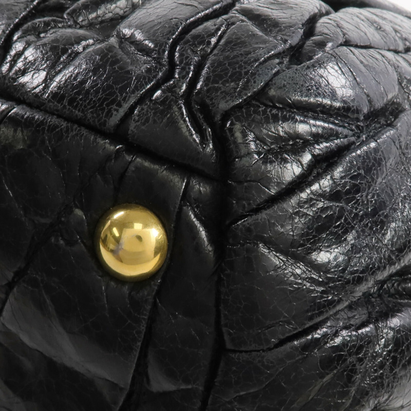 Miu Miu 牛皮皮革2 Way Shoulder金扣手挽肩背兩用袋-8