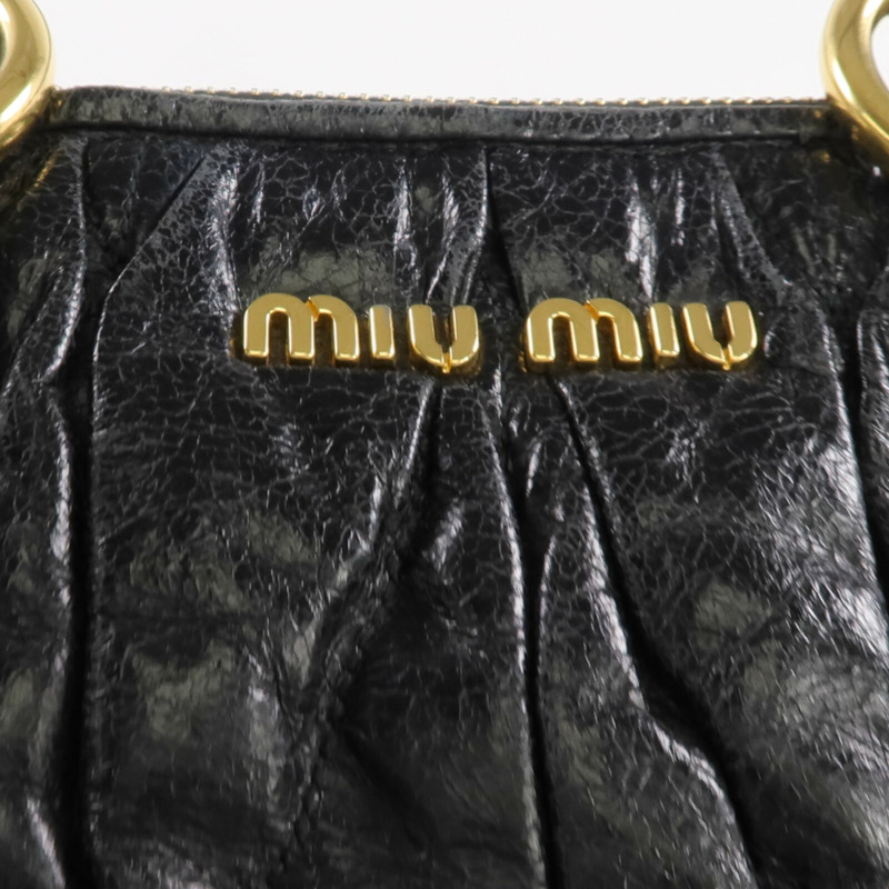 Miu Miu 牛皮皮革2 Way Shoulder金扣手挽肩背兩用袋-9