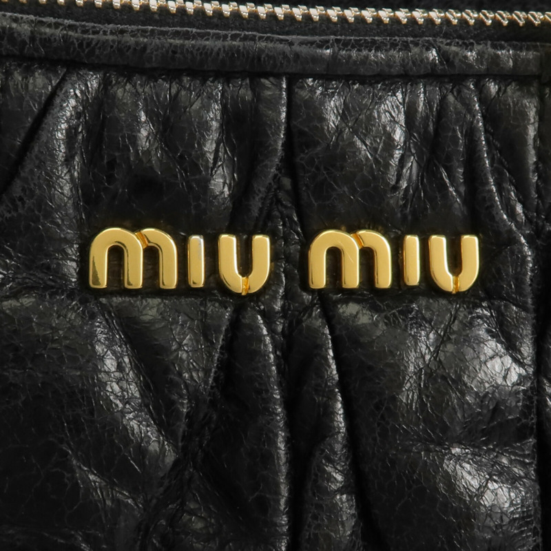 Miu Miu 牛皮皮革2 Way Shoulder金扣手挽肩背兩用袋-10