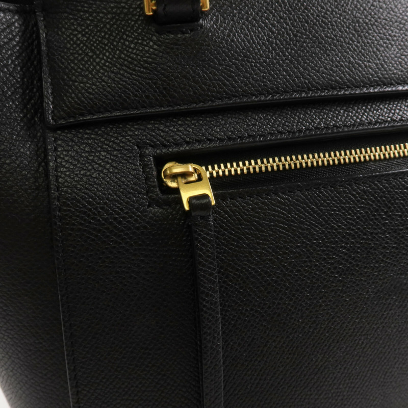 CELINE 牛皮皮革Micro Belt Bag金扣手挽肩背兩用袋-5