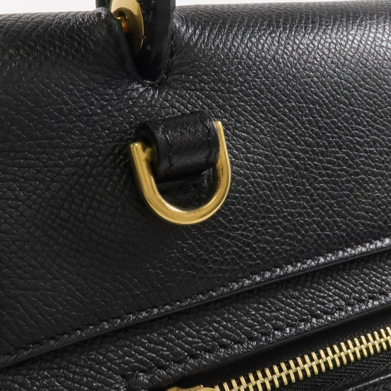 CELINE 牛皮皮革Micro Belt Bag金扣手挽肩背兩用袋-11