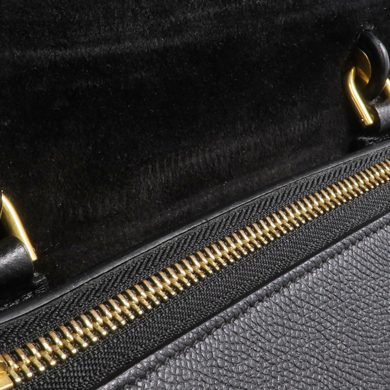 CELINE 牛皮皮革Micro Belt Bag金扣手挽肩背兩用袋-13