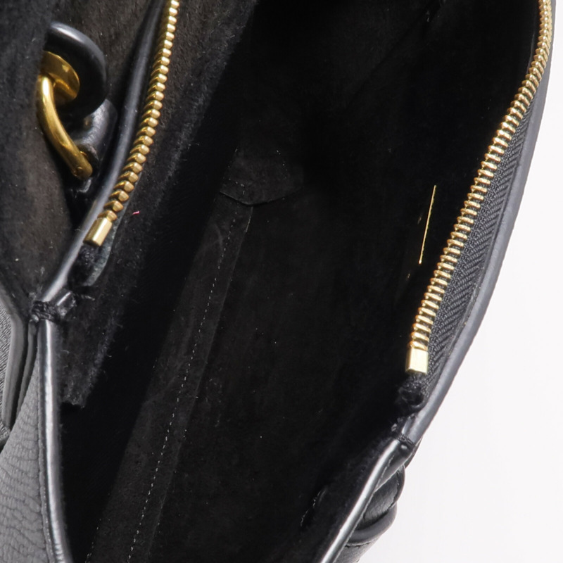 CELINE 牛皮皮革Micro Belt Bag金扣手挽肩背兩用袋-14