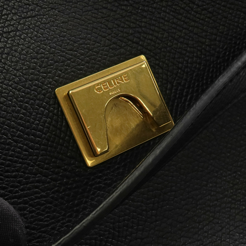 CELINE 牛皮皮革Micro Belt Bag金扣手挽肩背兩用袋-16