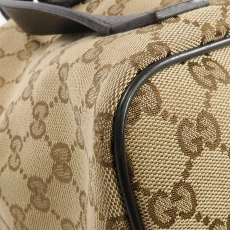 GUCCI 帆布Backpack銀扣背包-7