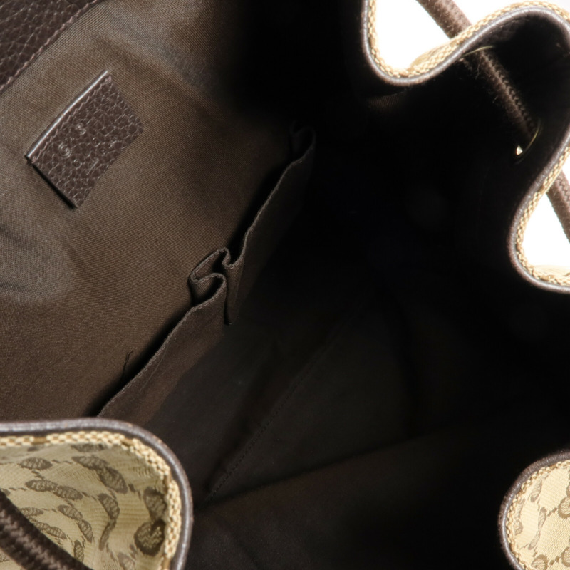 GUCCI 帆布Backpack銀扣背包-11