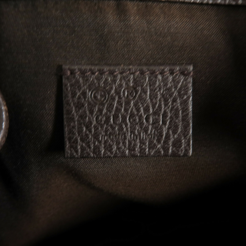 GUCCI 帆布Backpack銀扣背包-12